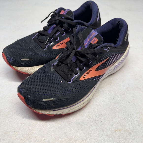 Brooks Shoes - Brooks Adrenaline GTS 22 Women’s Size 10 Wide Black/Purple/Coral‎